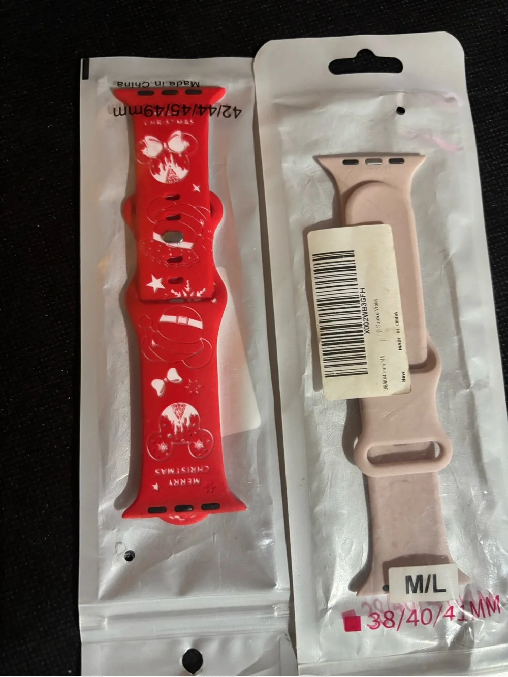 Assorted Apple Watch Bands - Pink & White Options